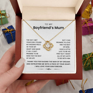 To My Boyfriend's Mum-Loveknot Necklace- I Can't Promise To Be Here - luxoz