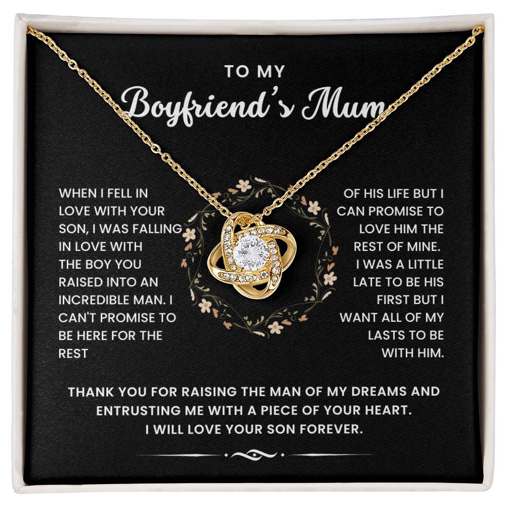 To My Boyfriend's Mum- Loveknot Necklace- I Was A Little Late - luxoz