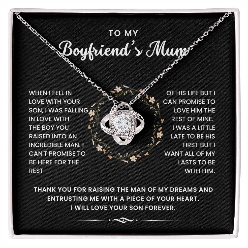 To My Boyfriend's Mum- Loveknot Necklace- I Was A Little Late - luxoz