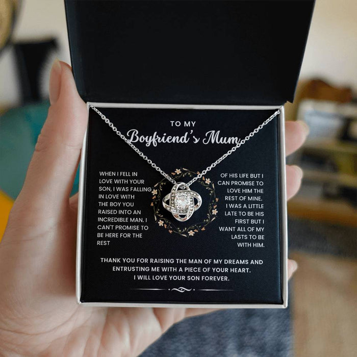To My Boyfriend's Mum- Loveknot Necklace- I Was A Little Late