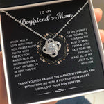 To My Boyfriend's Mum- Loveknot Necklace- I Was A Little Late - luxoz