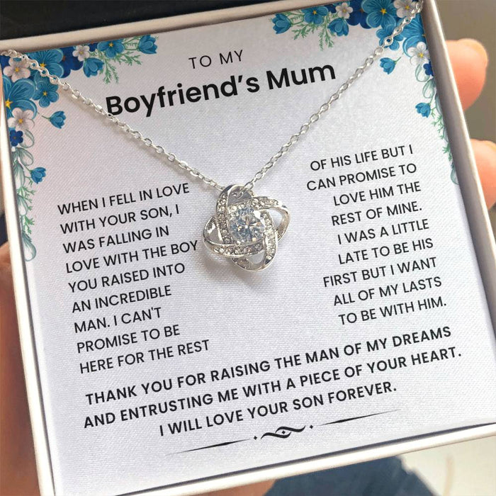 To My Boyfriend's Mum- Loveknot Necklace-I Was A  Little Late