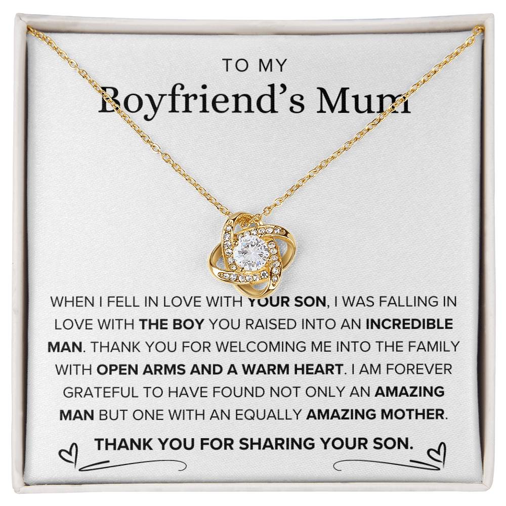 To My Boyfriend's Mum-Loveknot Necklace-The Day I Met Your Son - luxoz