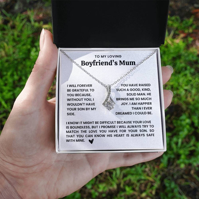 To My Boyfriend's Mum Necklace- Alluring Beauty Necklace