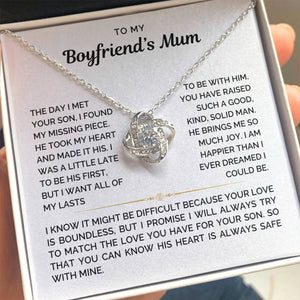 To My Boyfriend's Mum Necklace - Love Knot Necklace - luxoz