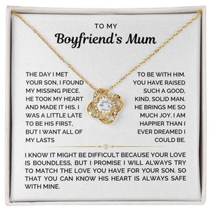 To My Boyfriend's Mum Necklace - Love Knot Necklace - luxoz