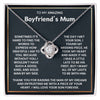 To My Boyfriend's Mum Necklace - Loveknot Necklace - luxoz