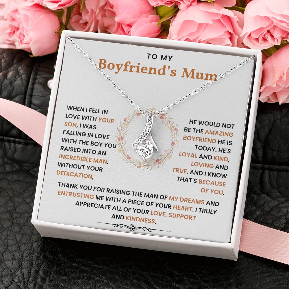 To My Boyfriend's Mum - Thank You For Raising The Man of My Dreams - Necklace - luxoz