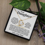 To My Daughter - Forever Love Necklace - Enjoy The Ride - luxoz