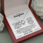 To My Daughter - I Will Always Carry You In My Heart - Necklace - luxoz