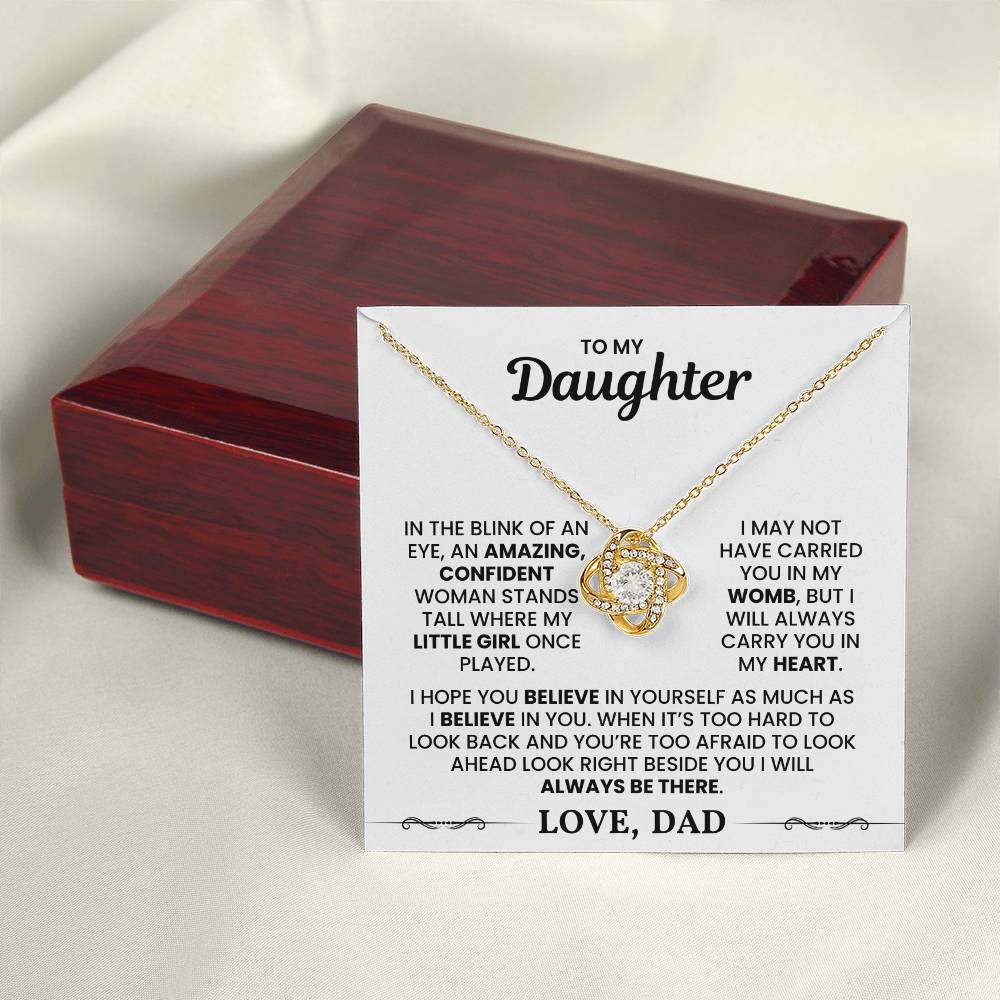 To My Daughter - I Will Always Carry You In My Heart - Necklace - luxoz