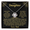 To My Daughter Necklace - You Were A Gift From Above - luxoz