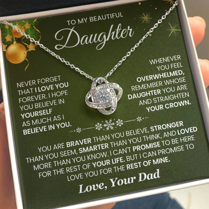 To My Daughter - Never Forget That I Love You - Necklace