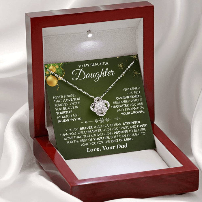 To My Daughter - Never Forget That I Love You - Necklace
