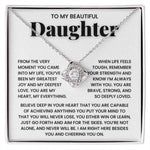 To My Daughter - You Are Brave, Strong, and So Deeply Loved - Necklace - luxoz