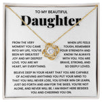 To My Daughter - You Are Brave, Strong, and So Deeply Loved - Necklace - luxoz