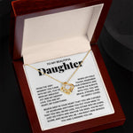 To My Daughter - You Are Brave, Strong, and So Deeply Loved - Necklace - luxoz