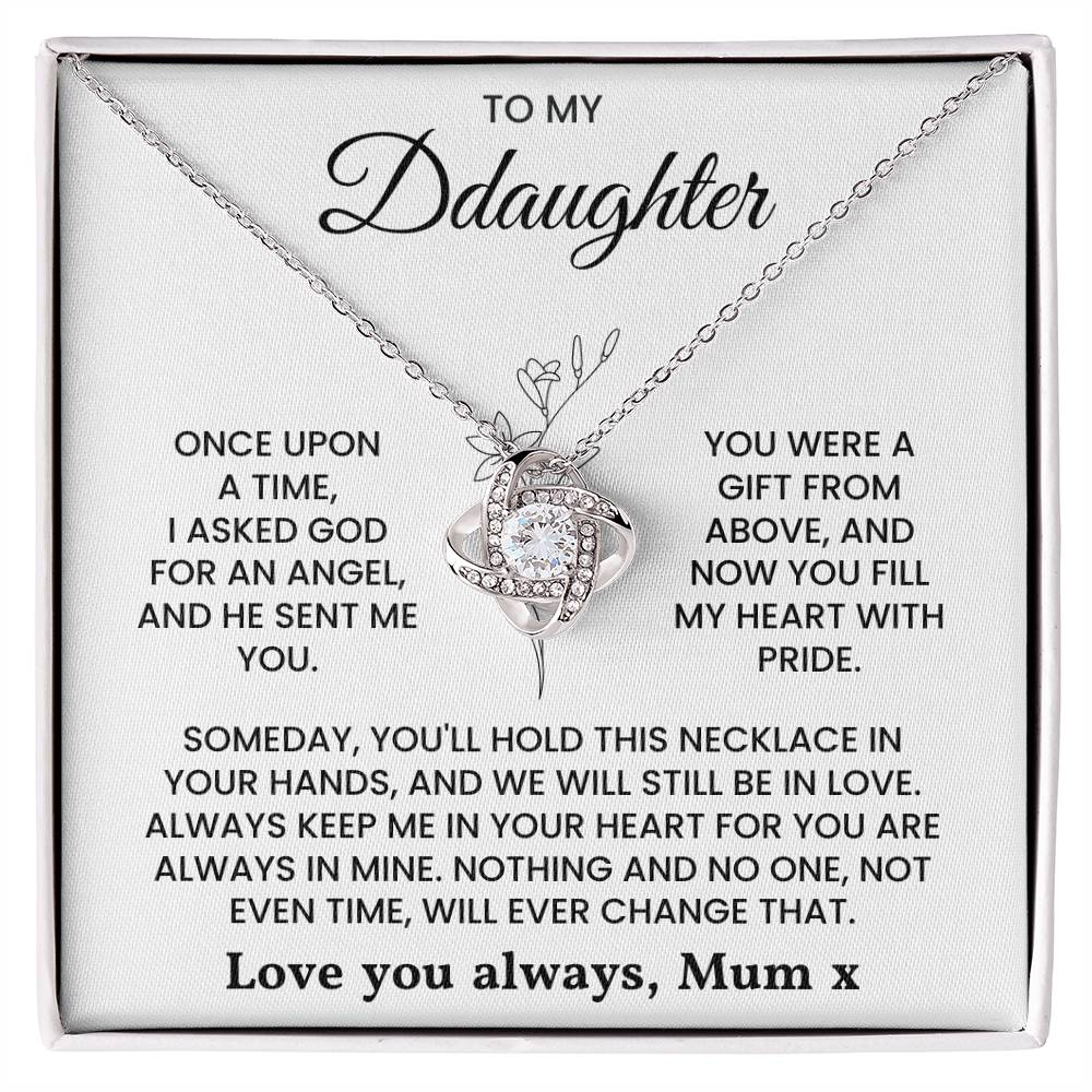 To My Daughter - You Were A Gift From Above - Necklace - luxoz