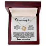 To My Granddaughter - Loveknot Necklace - Love Grandma - luxoz