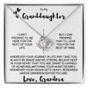 To My Granddaughter - Loveknot Necklace - Love Grandma - luxoz