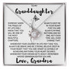 To My Granddaughter - Loveknot Necklace - Remember Whose Granddaughter You Are - luxoz