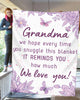 To My Grandma - Plush Fleece Blanket From Grandchildren - We Love You - luxoz