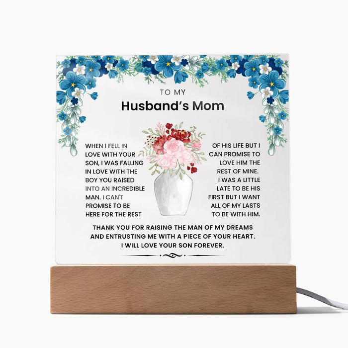 To My Husband's Mom - Thank You For Raising The Man of My Dreams - Acrylic