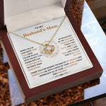 To My Husband's Mom - Thank You for Raising The Man of My Dreams - Necklace - luxoz