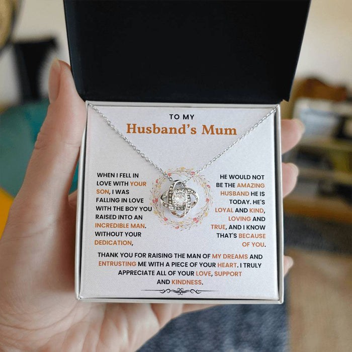 To My Husband's Mom - Thank You for Raising The Man of My Dreams - Necklace
