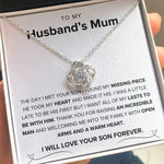 To My Husband's Mum- Loveknot Necklace-I Found My Missing Piece - luxoz