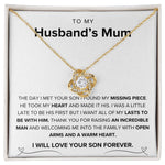 To My Husband's Mum- Loveknot Necklace-I Found My Missing Piece - luxoz