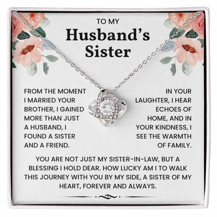 To My Husband's Sister - You Are A Sister of My Heart - Necklace