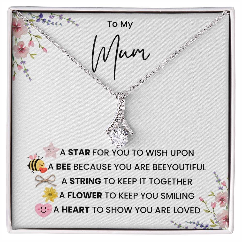 To My Mum- Alluring Necklace- A Heart To Show You Are Loved - luxoz