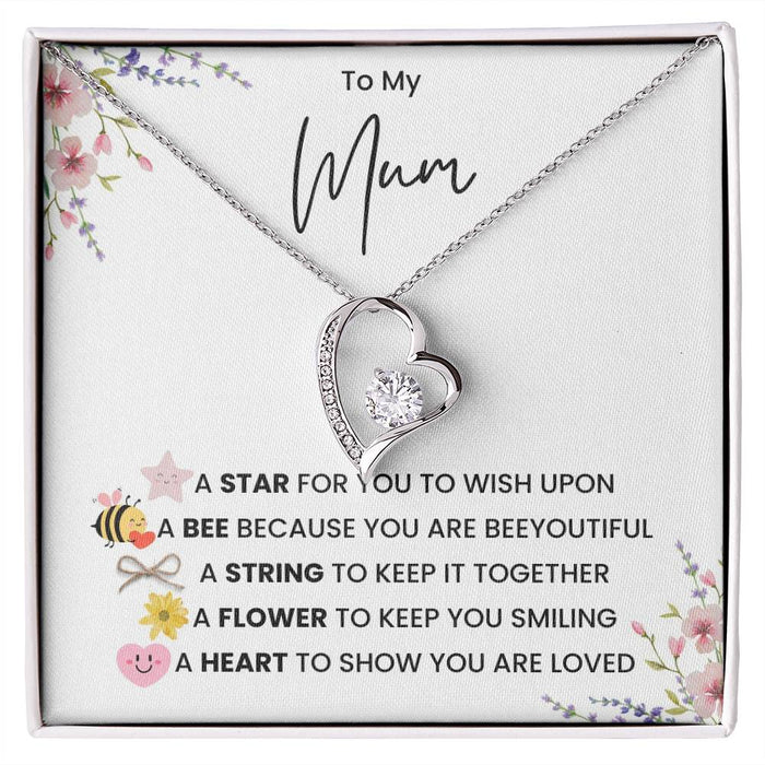 To My Mum-Forever Love Necklace-A Star For You To Wish Upon