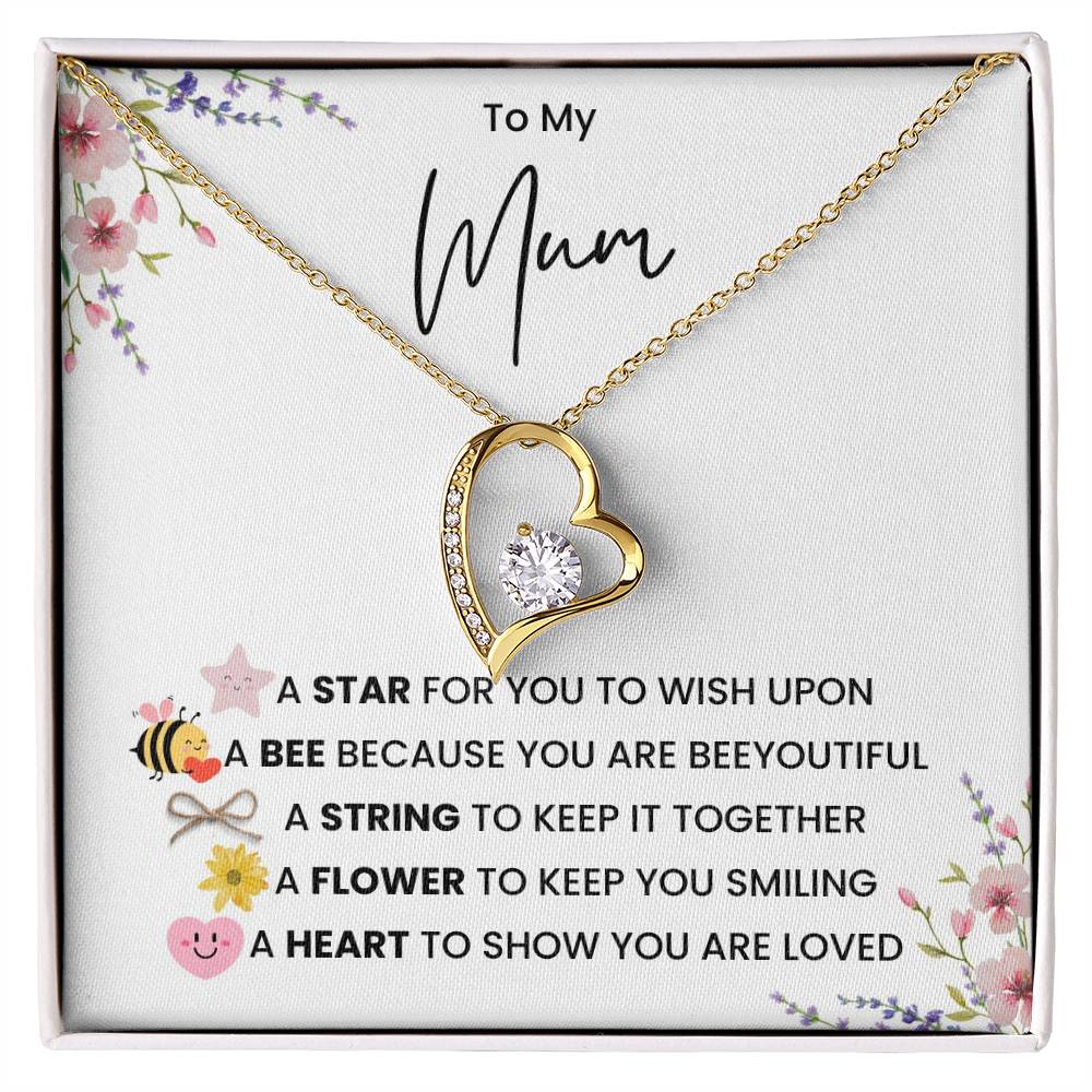 To My Mum-Forever Love Necklace-A Star For You To Wish Upon - luxoz