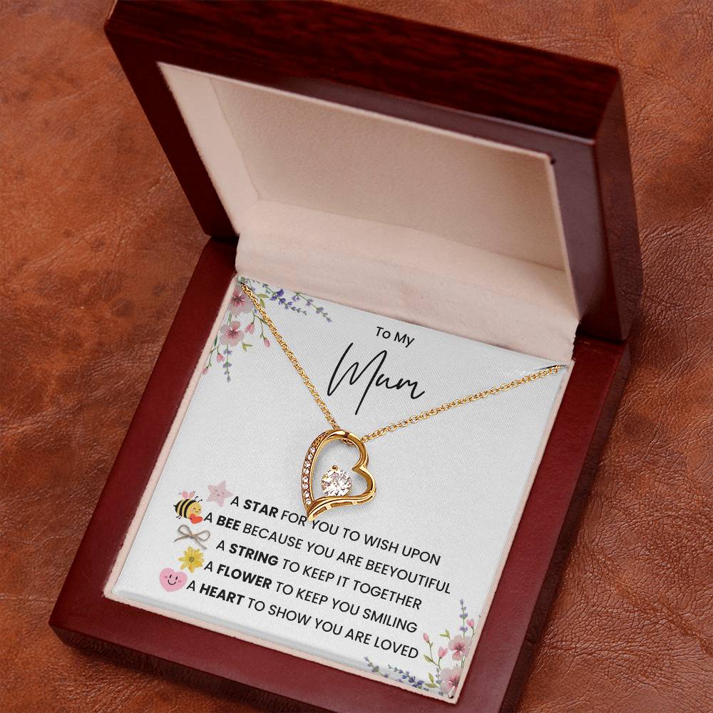 To My Mum-Forever Love Necklace-A Star For You To Wish Upon - luxoz