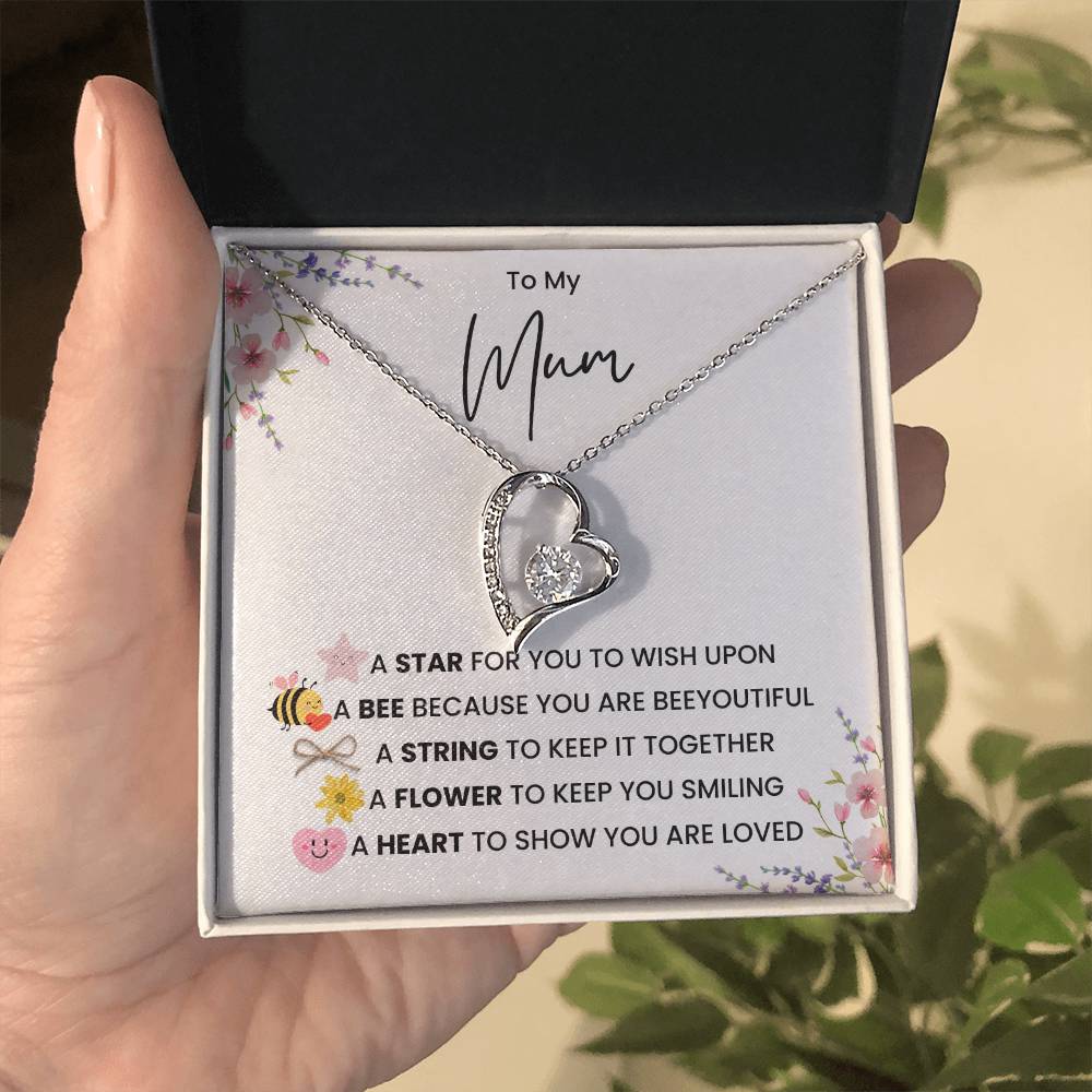 To My Mum-Forever Love Necklace-A Star For You To Wish Upon - luxoz