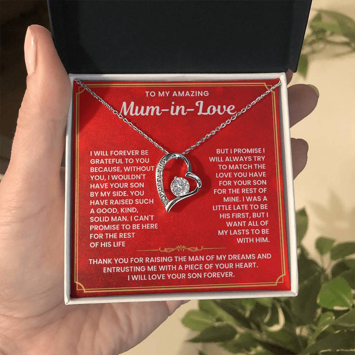 To My Mum in Love Necklace - Christmas Gift For BF Mum and MIL