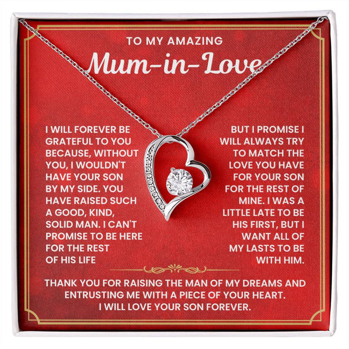 To My Mum in Love Necklace - Christmas Gift For BF Mum and MIL