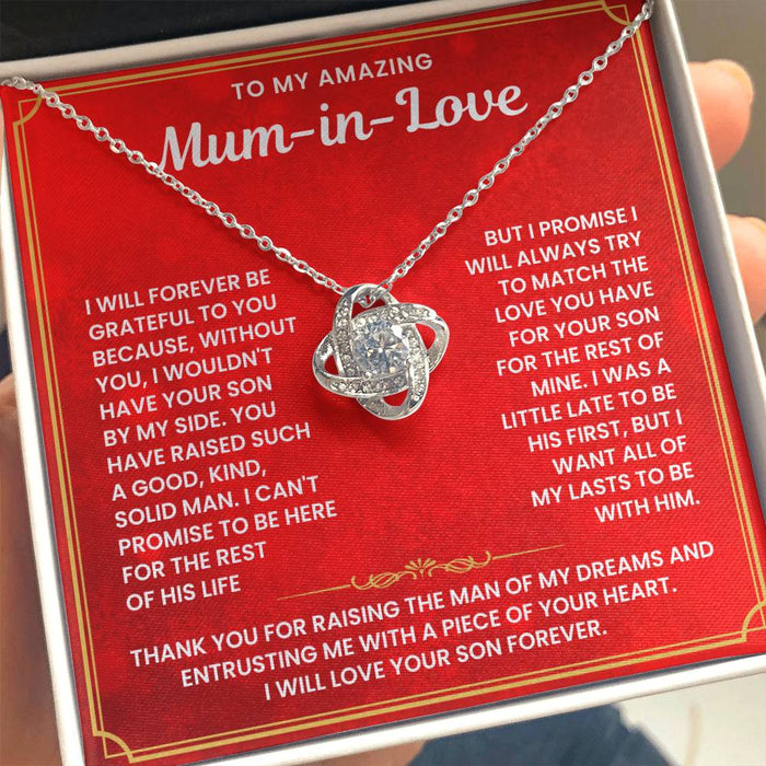 To My Mum in Love - Thank You For Raising The Man of My Dreams - Necklace