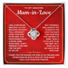 To My Mum in Love - Thank You For Raising The Man of My Dreams - Necklace - luxoz