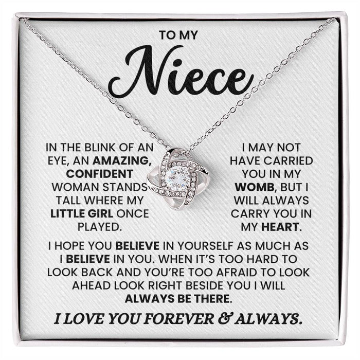 To My Niece - I Will Always Carry You In My Heart - Necklace