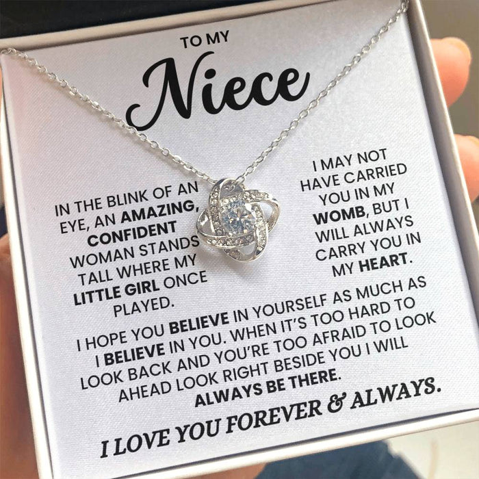 To My Niece - I Will Always Carry You In My Heart - Necklace