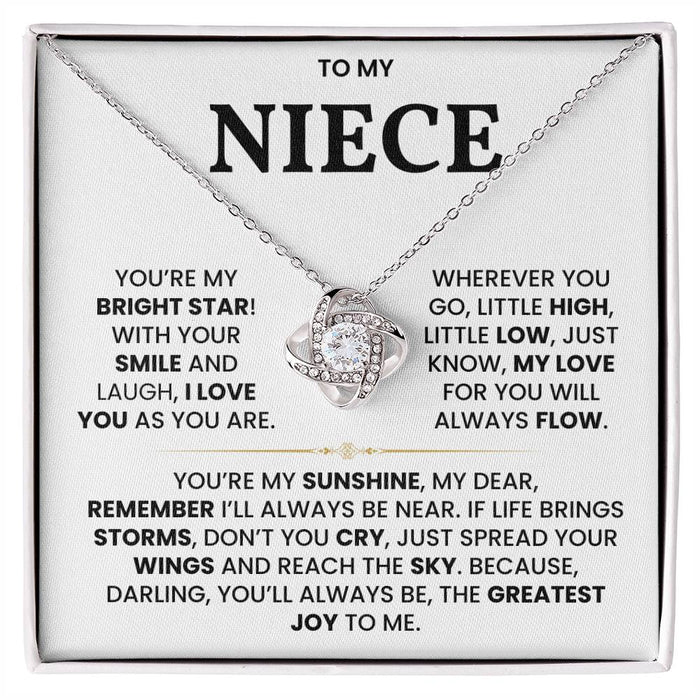 To My Niece - My Love For You Will Always Flow - Necklace