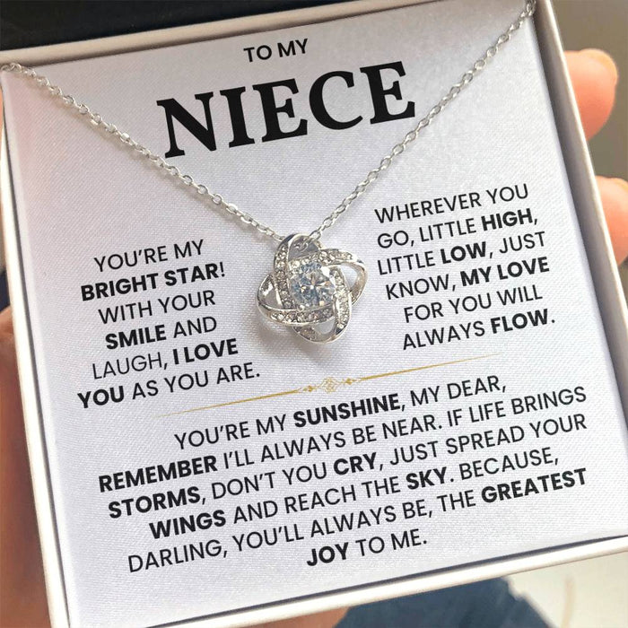 To My Niece - My Love For You Will Always Flow - Necklace