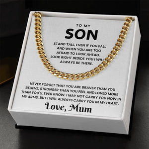 To My Son - Cuban Chain - I May Not Carry You In My Arms - luxoz