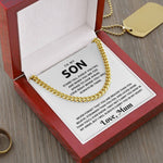 To My Son - Cuban Chain - I May Not Carry You In My Arms - luxoz