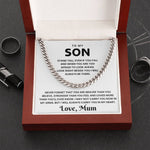 To My Son - Cuban Chain - I May Not Carry You In My Arms - luxoz