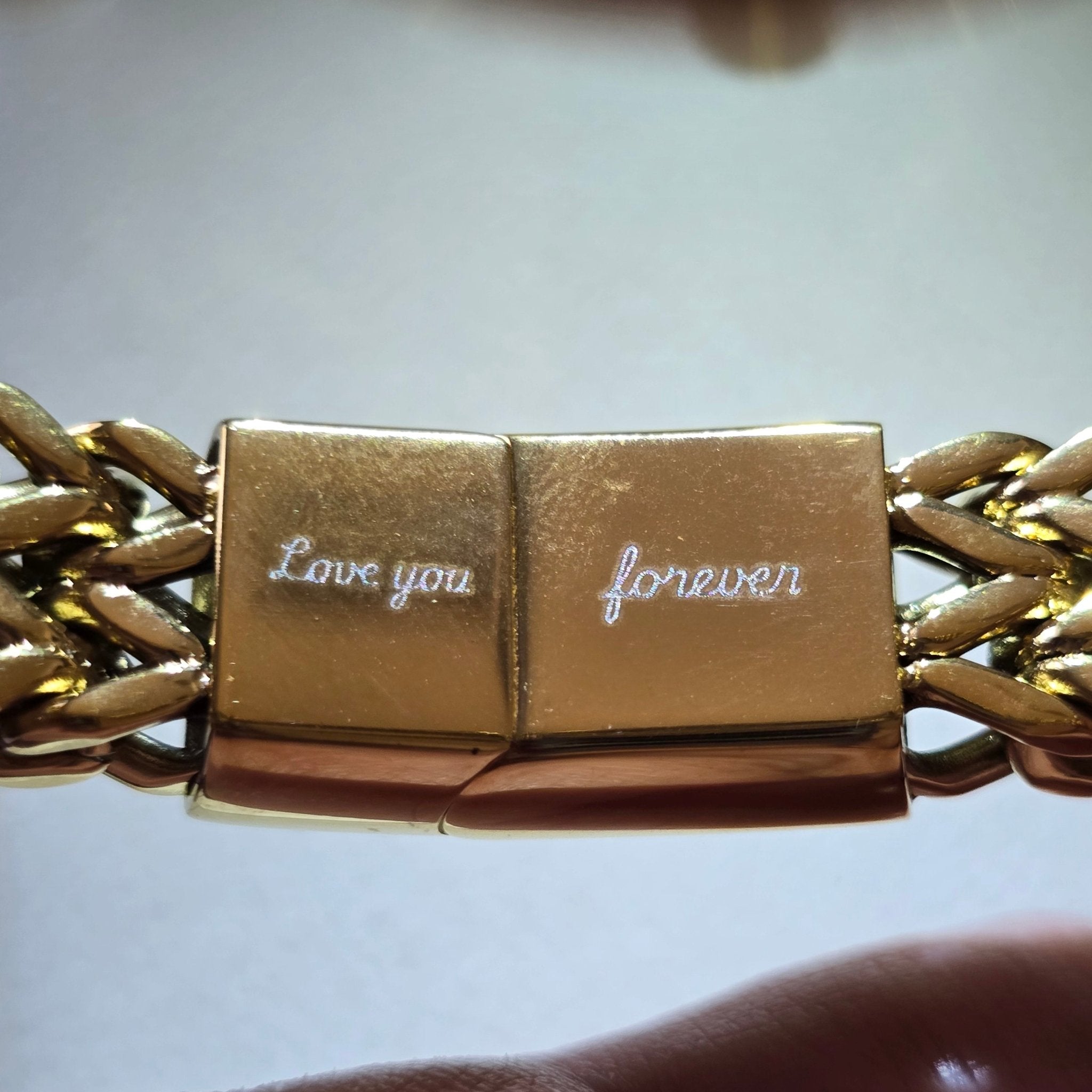 To My Son - Stainless Steel Bracelet - Engraving Love You Forever - luxoz