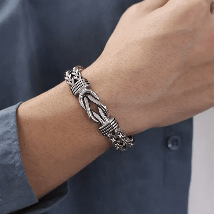 To My Son- Stainless Steel Bracelet-Engraving Love You Forever